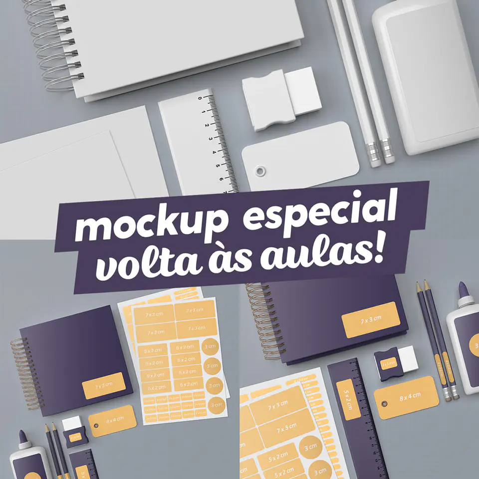 Mockup para Volta as Aulas em Psd  1