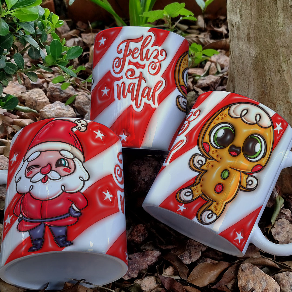 7 Artes para Caneca Natal Infladas Arquivo Editável 5