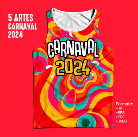 5 Artes Vetor Abadás Carnaval 2024 Arquivos Editável
