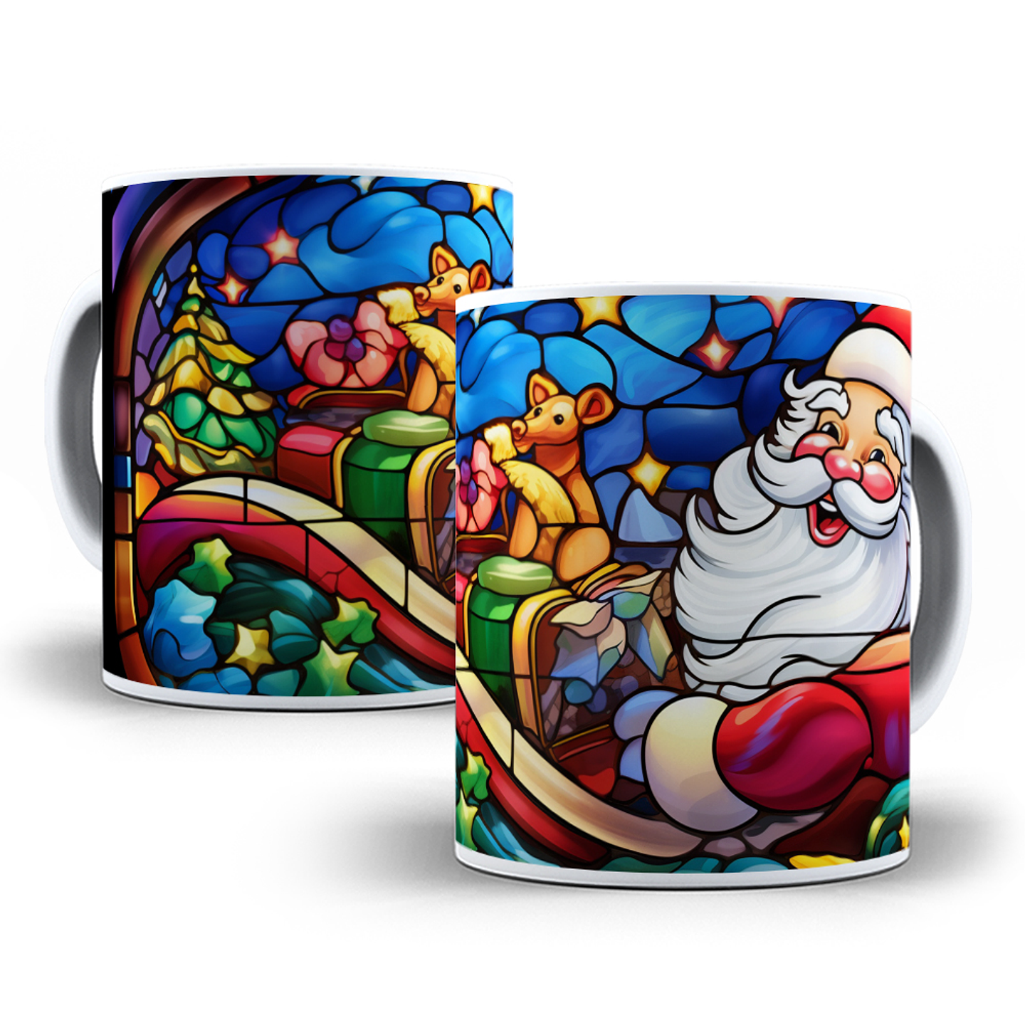 8 Artes para Caneca Papai Noel Arquivo em Jpg 8