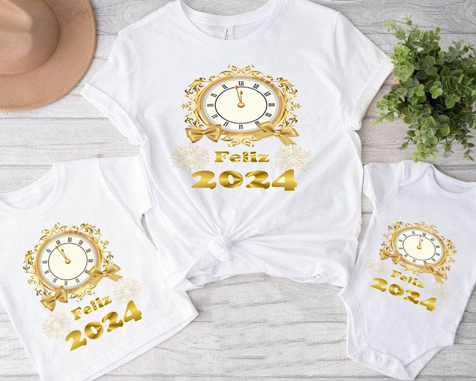 18 Artes para Camisa e Caneca Ano Novo 2024 Arquivo Editável   3