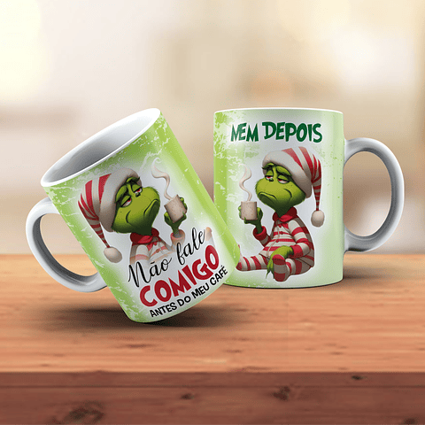 18 Artes para Caneca Grinch Natal Arquivo em Jpg