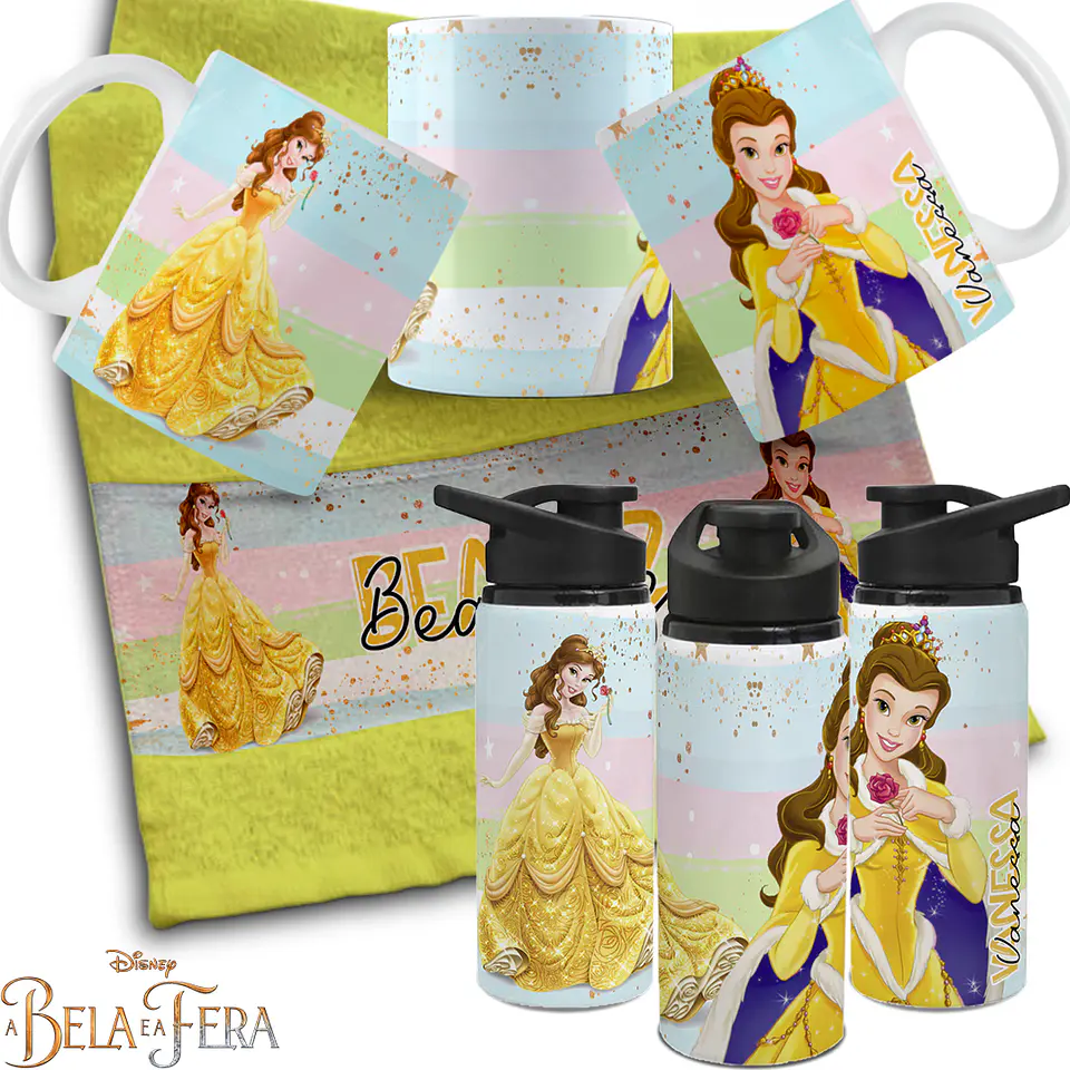27 Artes Para Personalização Caneca, Toalhinha e Garrafinha Escolares Personagens 2024 Arquivo em Editável  7