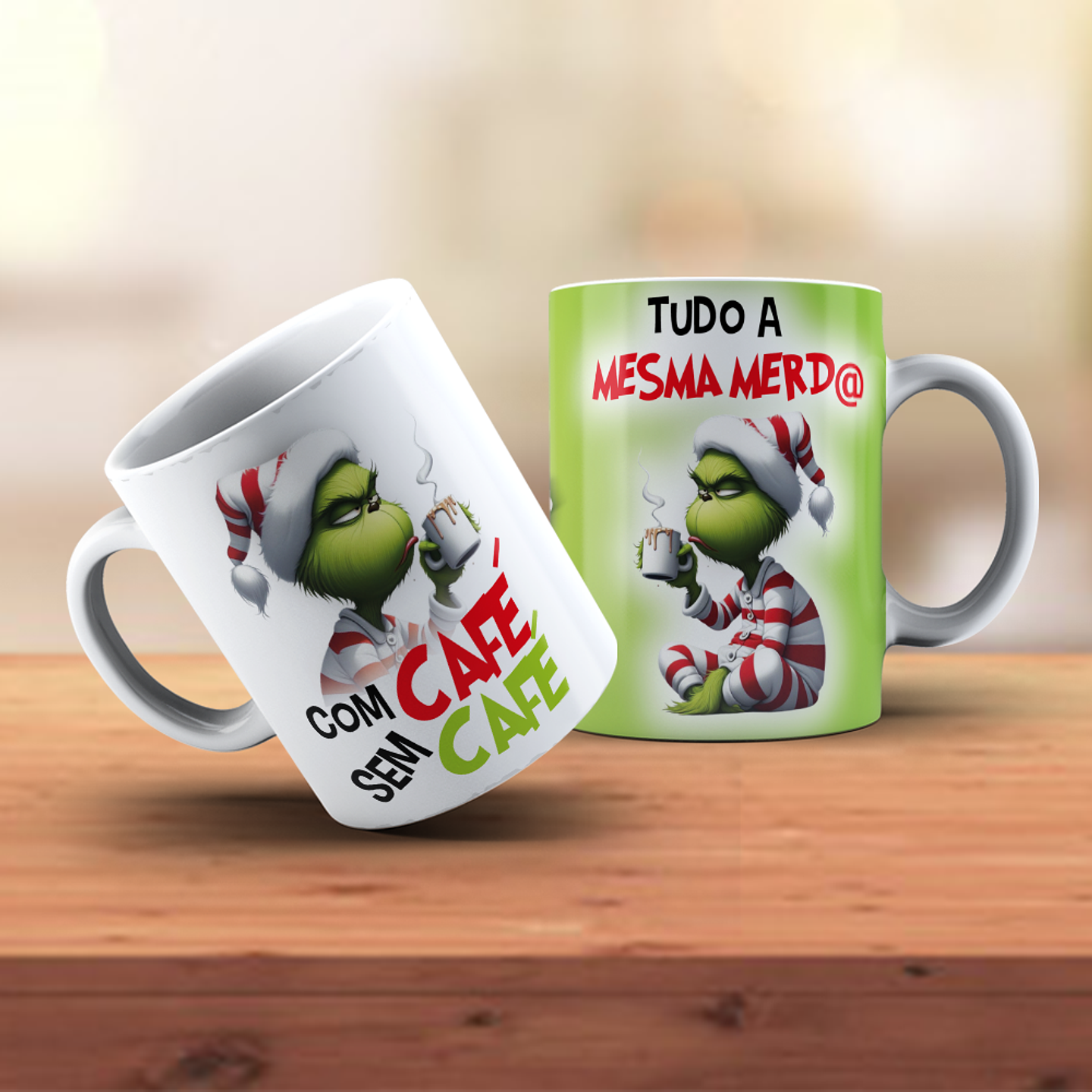 18 Artes para Caneca Grinch Natal Arquivo em Jpg 2