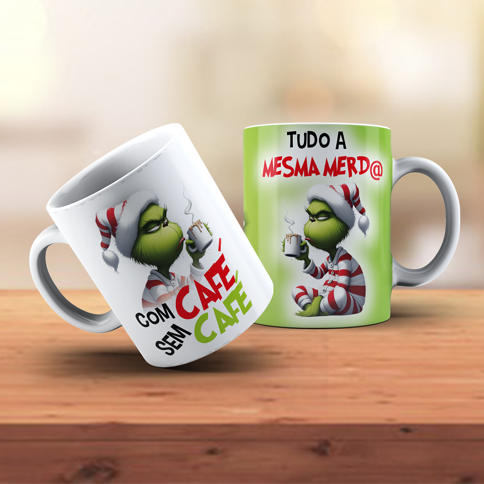 18 Artes para Caneca Grinch Natal Arquivo em Jpg 2