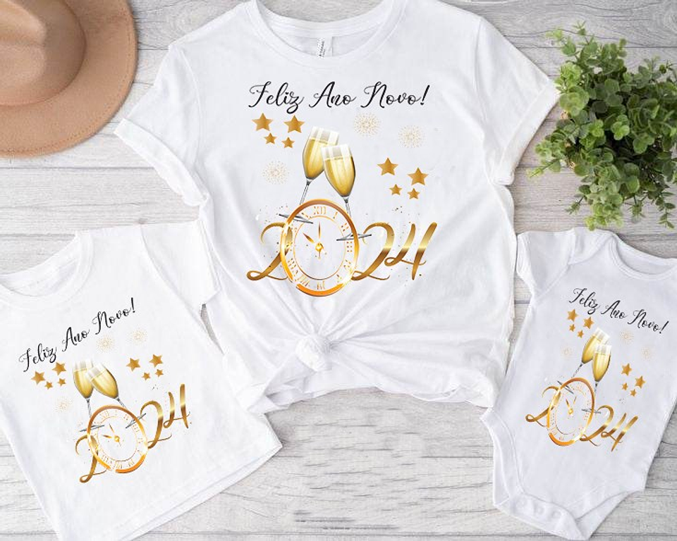 18 Artes para Camisa e Caneca Ano Novo 2024 Arquivo Editável   5