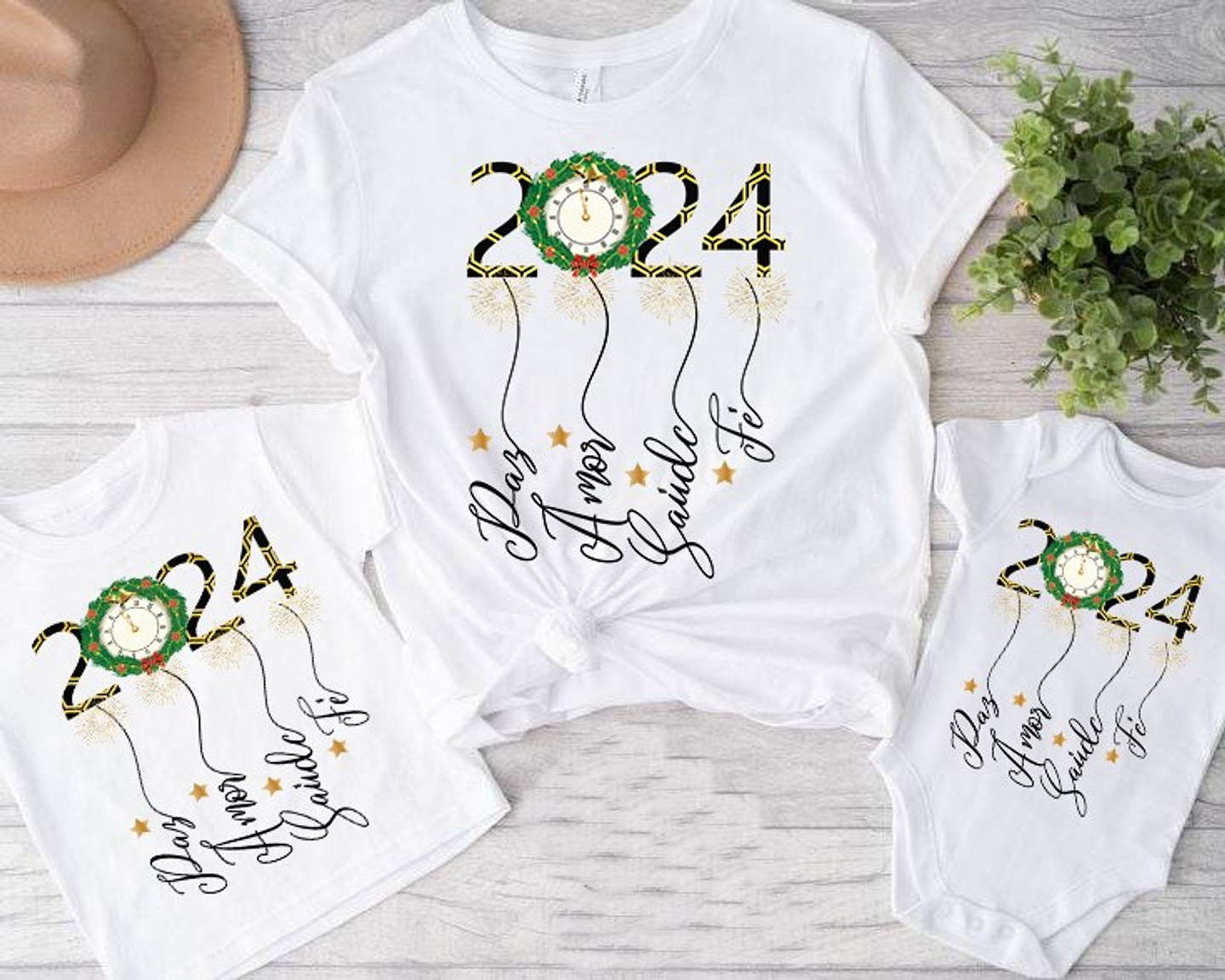 18 Artes para Camisa e Caneca Ano Novo 2024 Arquivo Editável   6