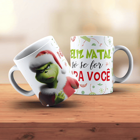 18 Artes para Caneca Grinch Natal Arquivo em Jpg