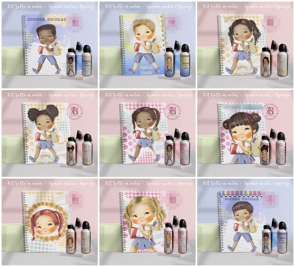 51 Artes para Capa Agenda e Caderno 2024 Editável  2