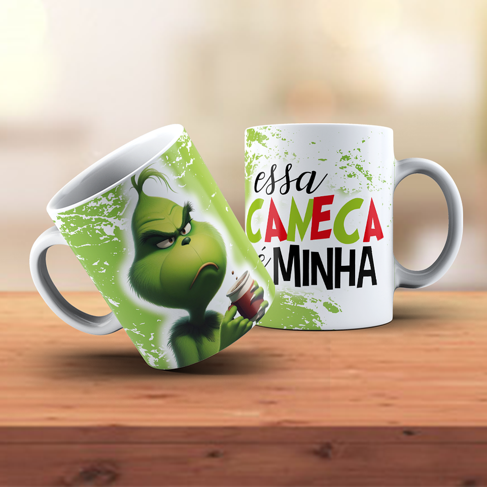 18 Artes para Caneca Grinch Natal Arquivo em Jpg 6