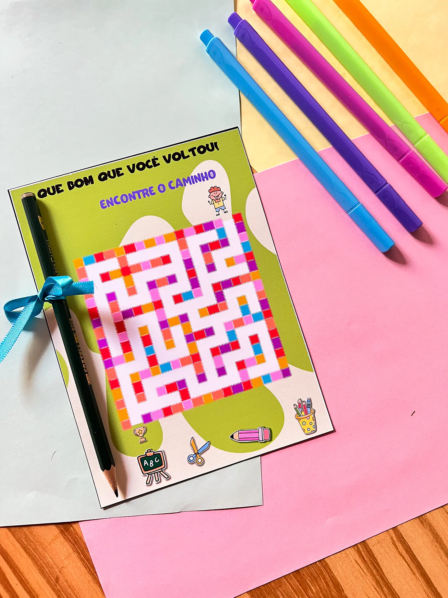 Arquivo Mini Jogo Labirinto Volta as Aulas em Pdf 3