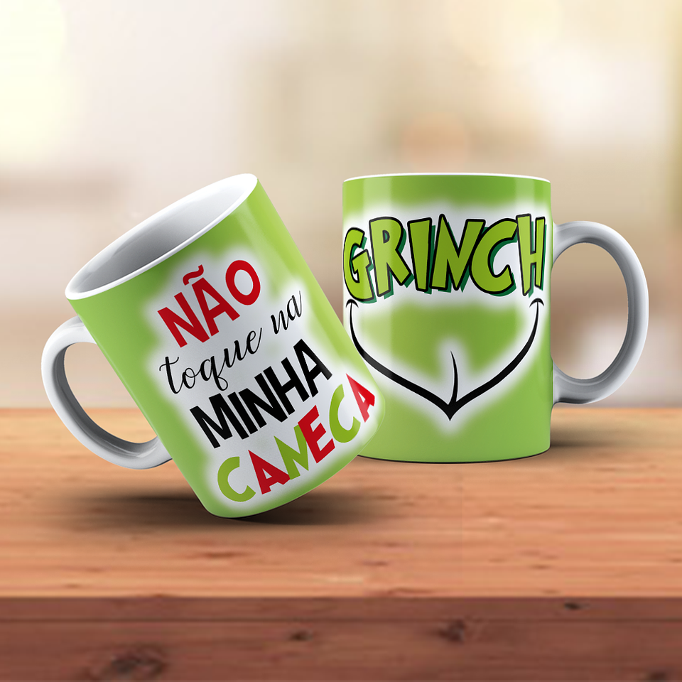 18 Artes para Caneca Grinch Natal Arquivo em Jpg 9