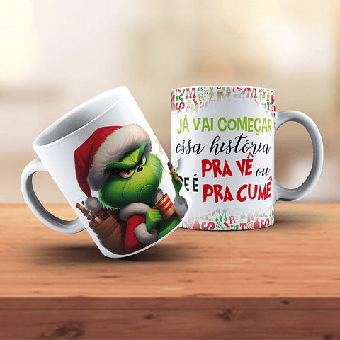 18 Artes para Caneca Grinch Natal Arquivo em Jpg