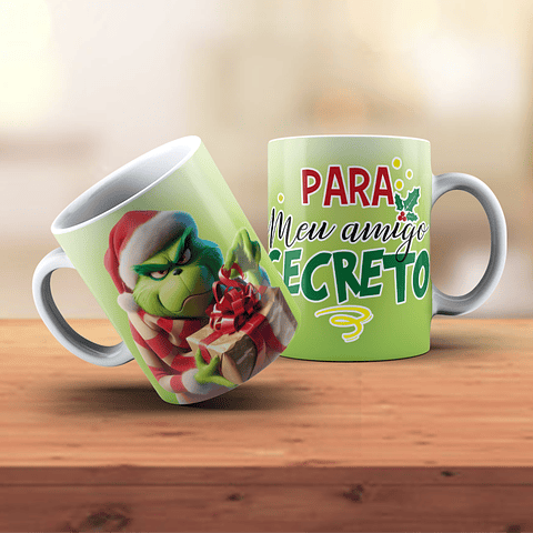 18 Artes para Caneca Grinch Natal Arquivo em Jpg