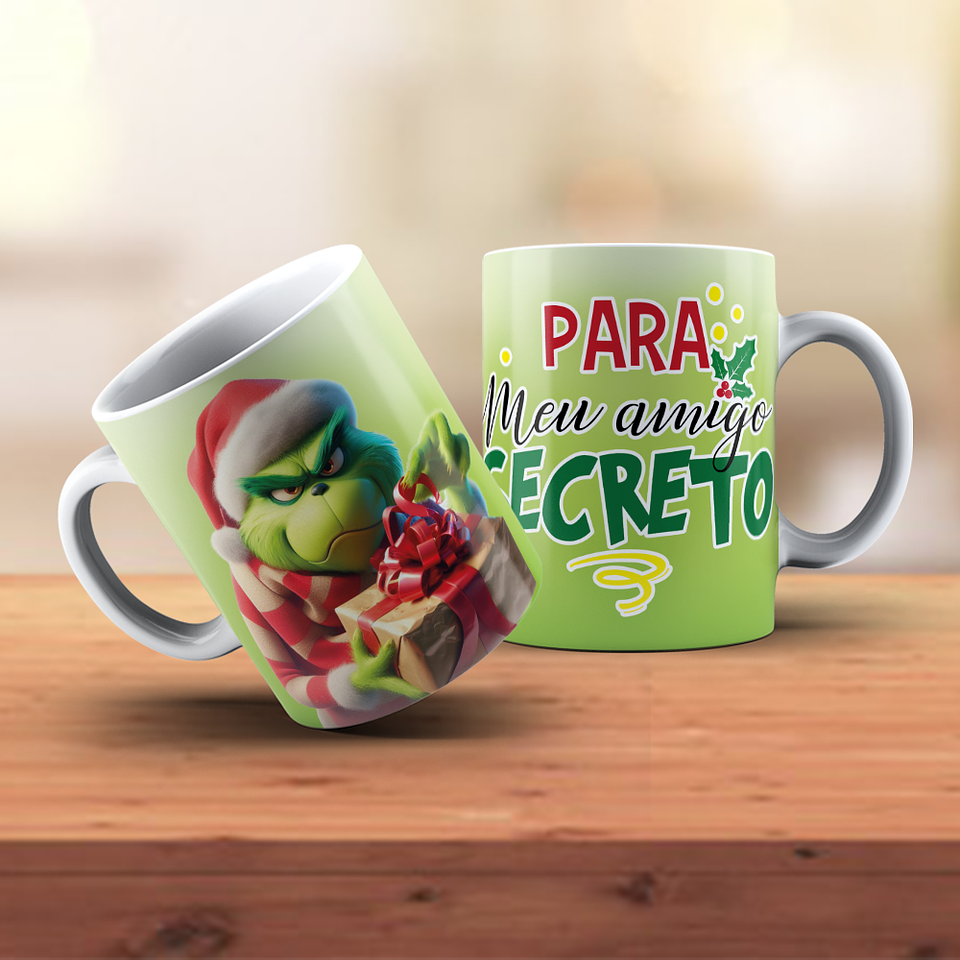 18 Artes para Caneca Grinch Natal Arquivo em Jpg 11