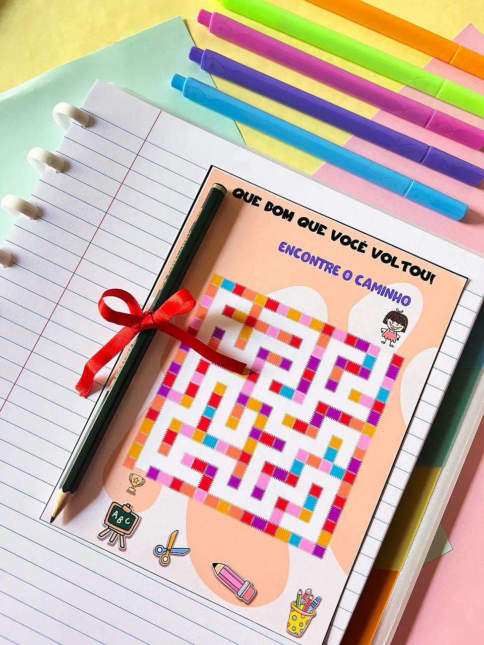 Arquivo Mini Jogo Labirinto Volta as Aulas em Pdf 5