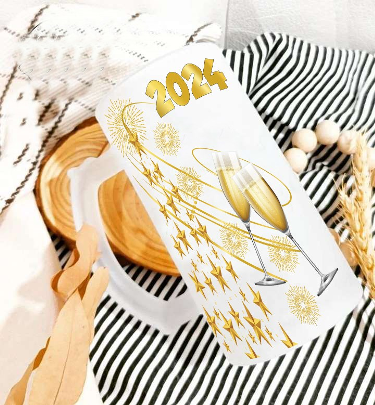 18 Artes para Camisa e Caneca Ano Novo 2024 Arquivo Editável   13