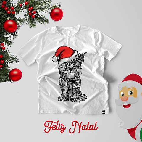 30 Artes para Camisa Papai Noel Natal Arquivo Editável 