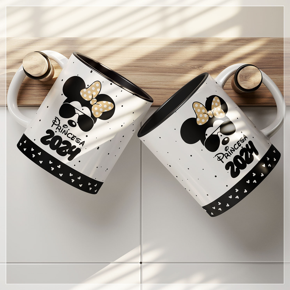 21 Artes para Caneca e Camisa Disney Ano Novo 2024 Arquivo em Png 6