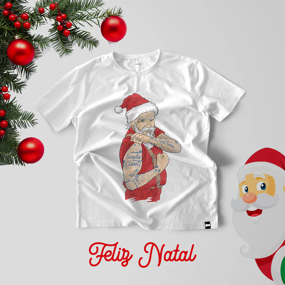 30 Artes para Camisa Papai Noel Natal Arquivo Editável  2