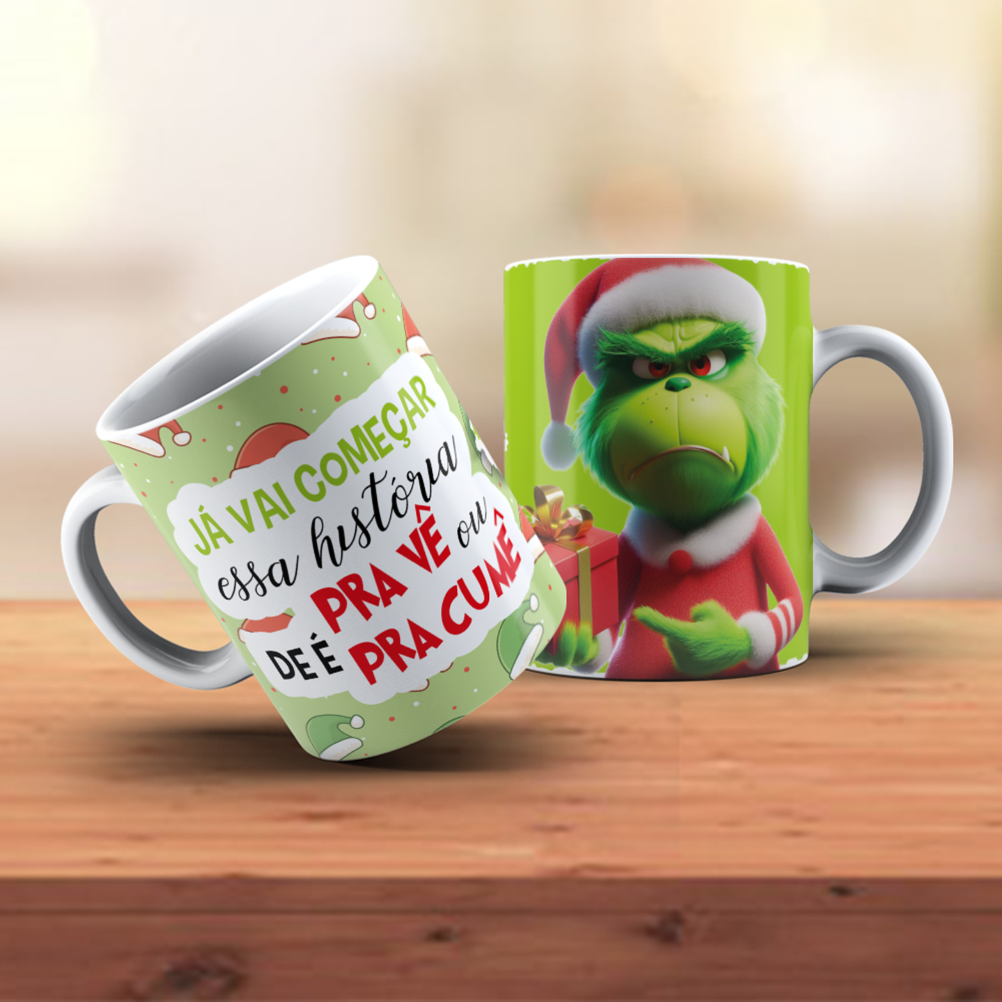 18 Artes para Caneca Grinch Natal Arquivo em Jpg 17