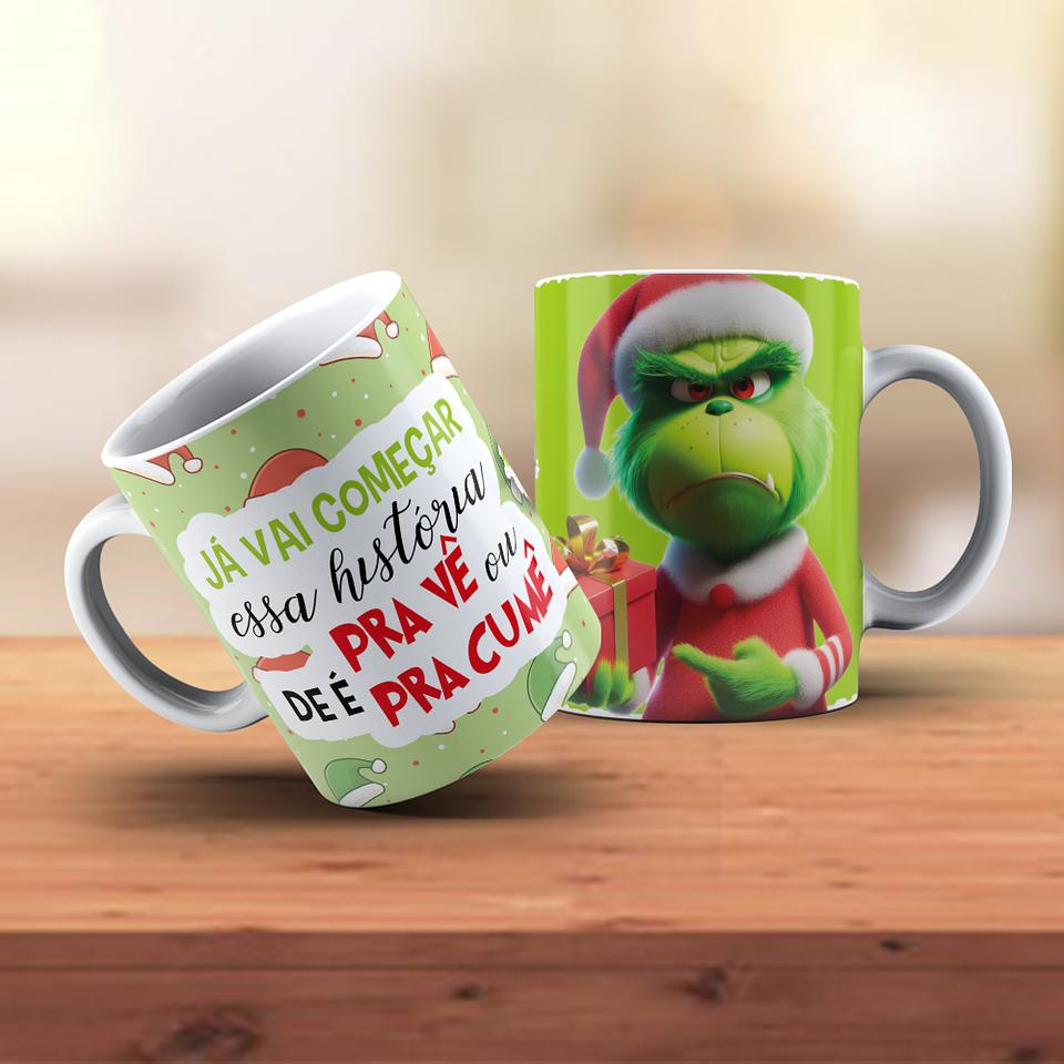 18 Artes para Caneca Grinch Natal Arquivo em Jpg 17