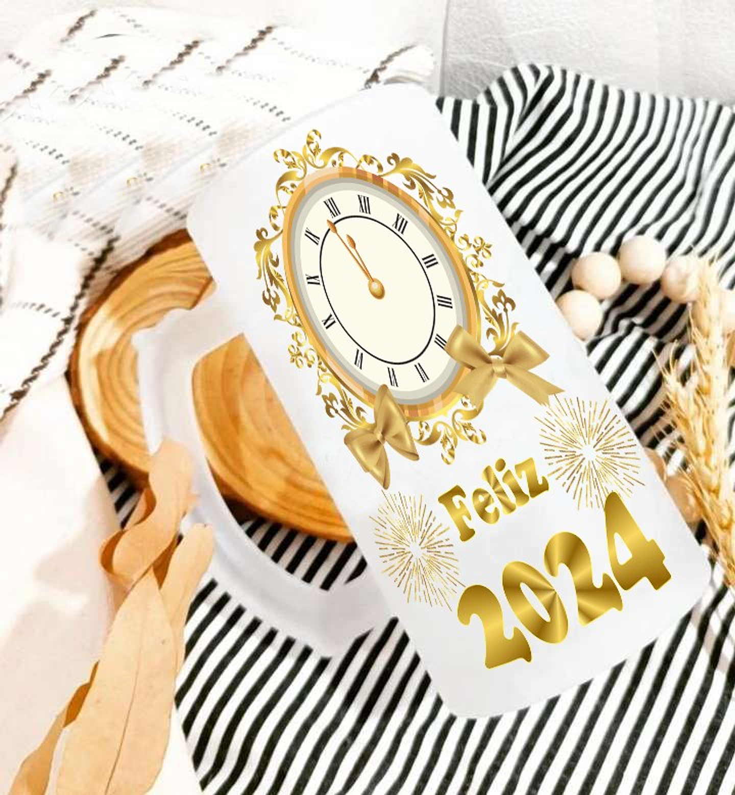 18 Artes para Camisa e Caneca Ano Novo 2024 Arquivo Editável   18