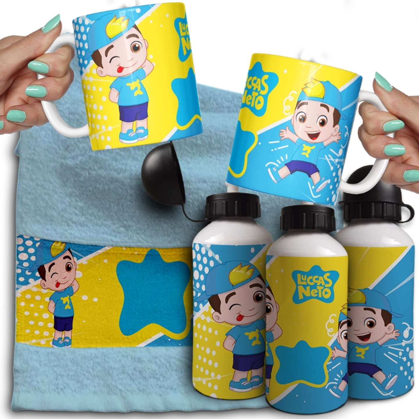 74 Artes para Canecas, Toalhinhas e Squeeze Personalização Escolares Personagens 2024 Arquivo em Pdf  17