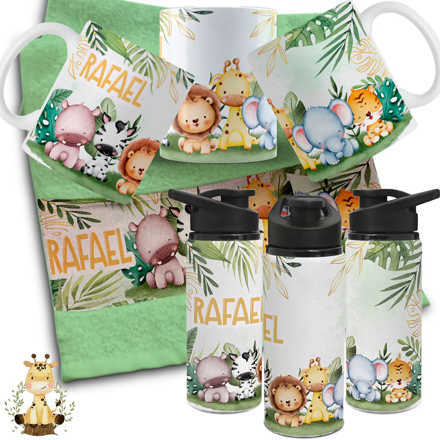 27 Artes Para Personalização Caneca, Toalhinha e Garrafinha Escolares Personagens 2024 Arquivo em Editável  19