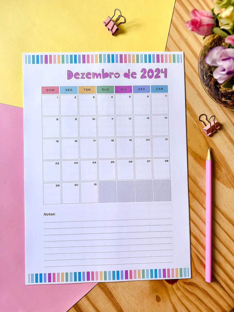 Arquivo Planner Professora A4 2024 em Pdf 3