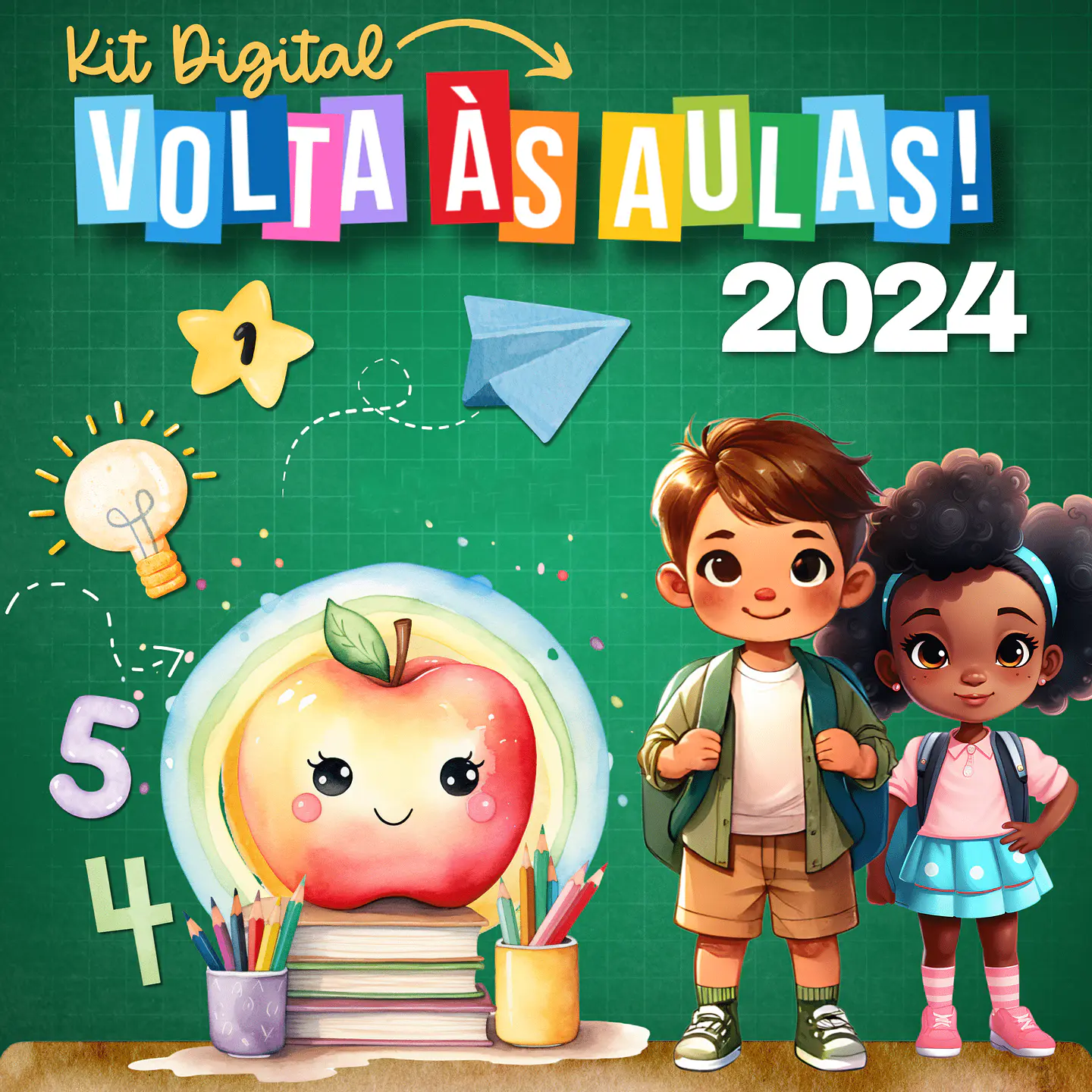 Kit Digital Volta as Aulas 2024 Completo Arquivos em Png   1