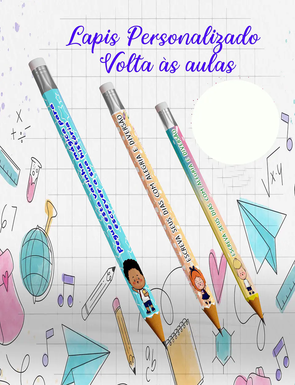 Arquivos para Tag e Lápis Volta as Aulas em em Editável  2