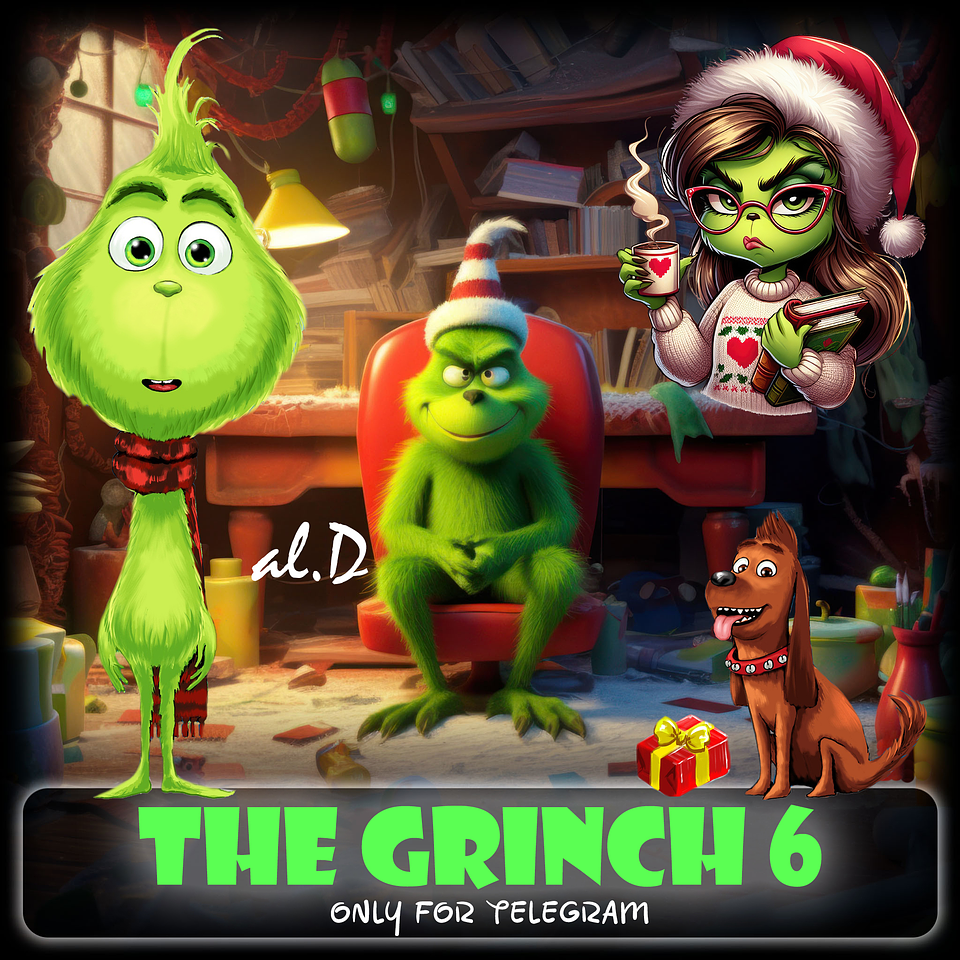 Kit Digital Grinch Natalino Completo Arquivos em Png   2