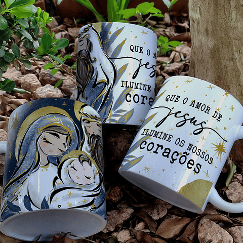 5 Artes para Caneca Natal Arquivo Editável 