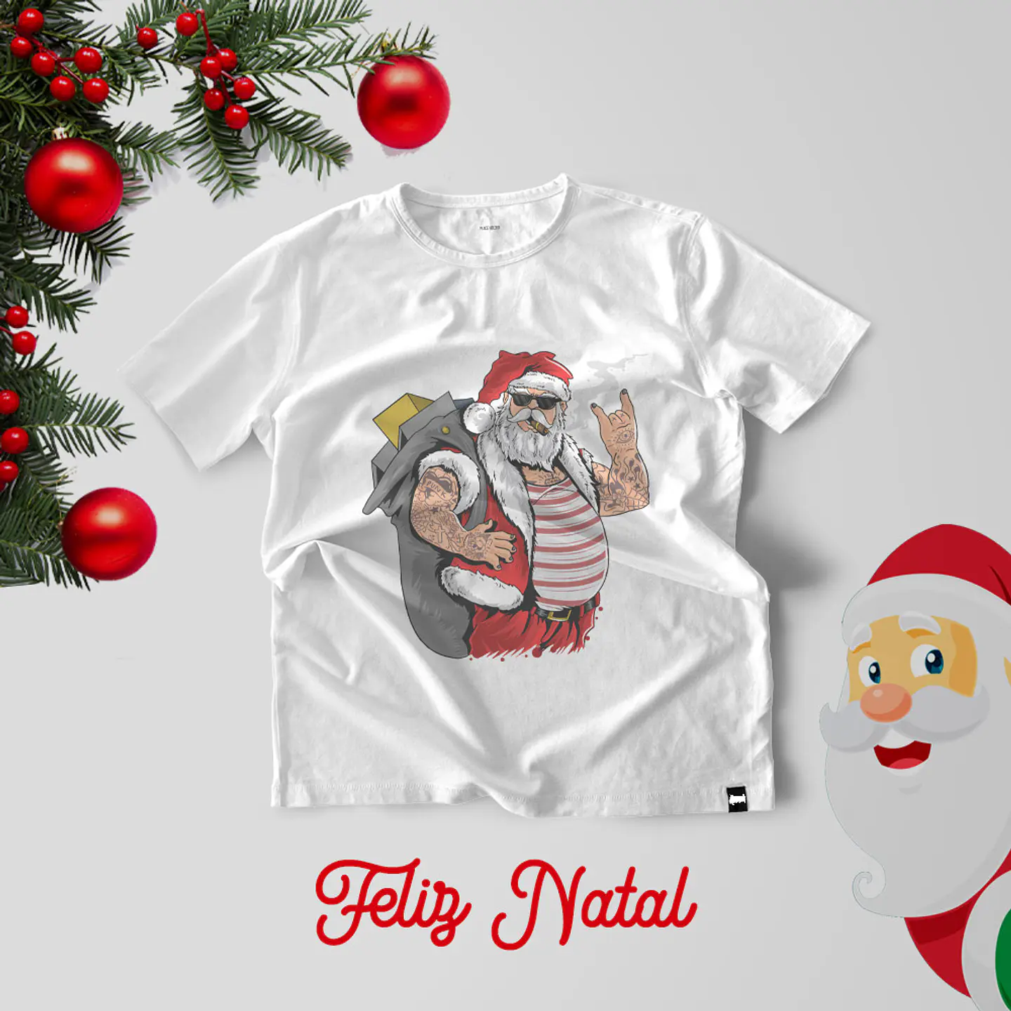 30 Artes para Camisa Papai Noel Natal Arquivo Editável  9