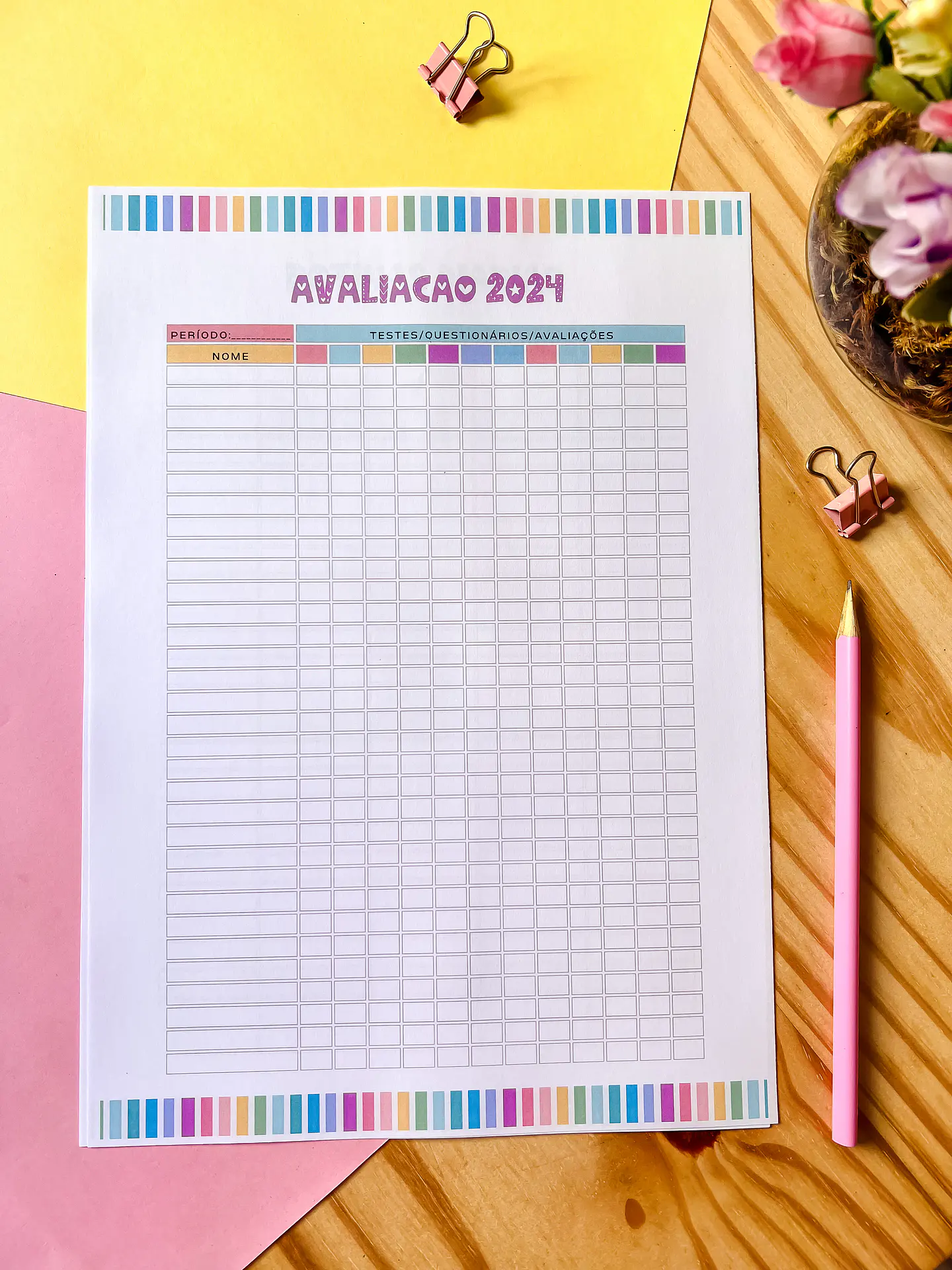 Arquivo Planner Professora A4 2024 em Pdf 5