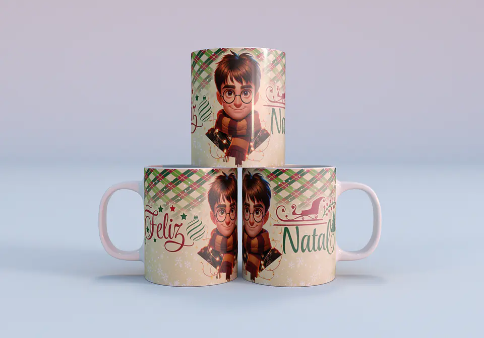 37 Artes para Caneca Natal Personagens Arquivo em Jpg 5