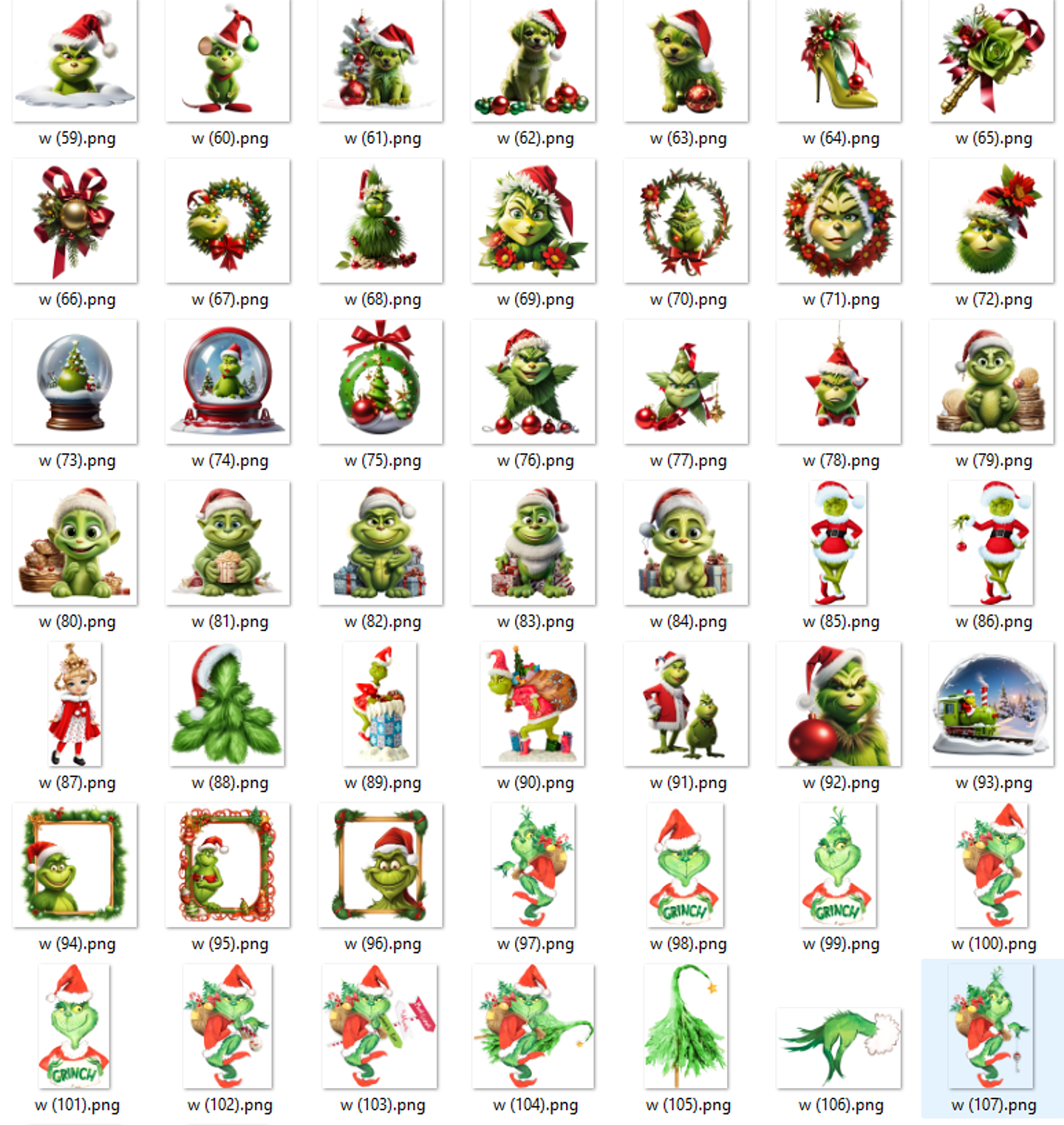 Kit Digital Grinch Natalino Completo Arquivos em Png   4