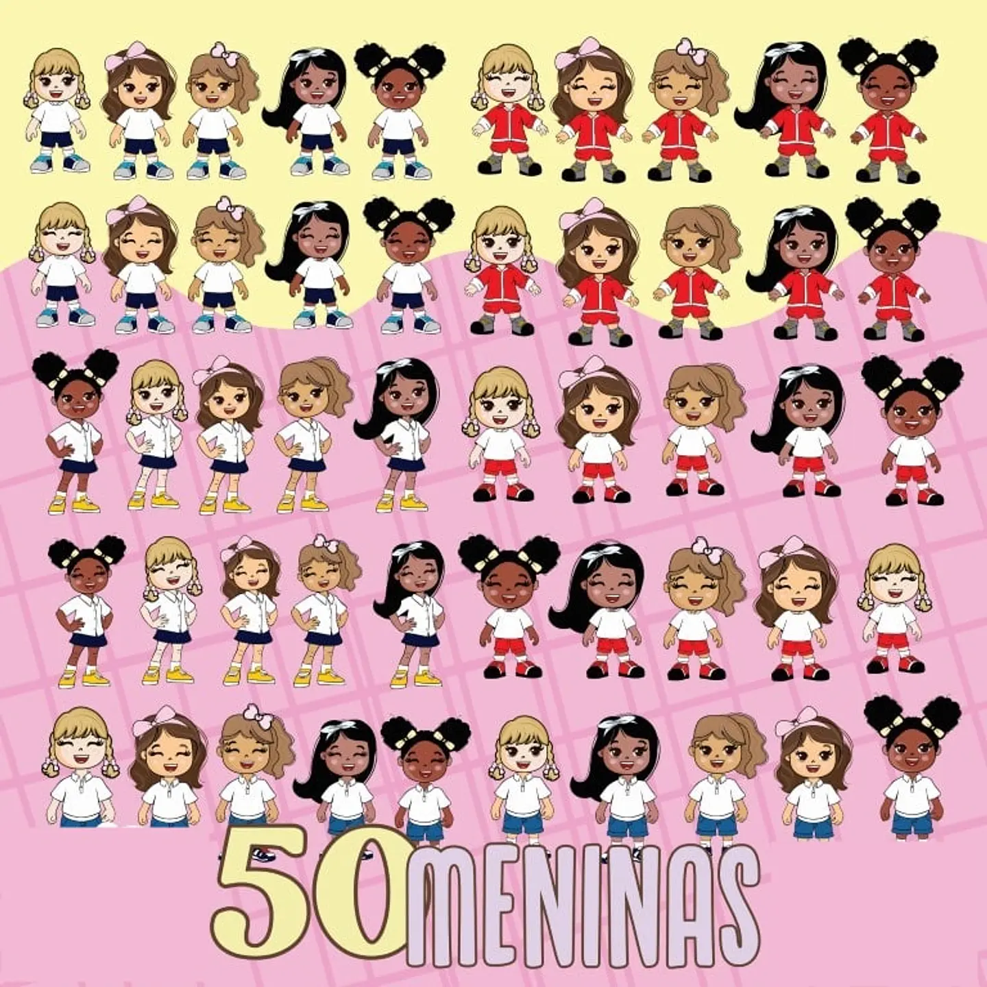 Kit Digital Volta as Aulas  Alfabeto Mais Mascatinhos Arquivos em Png   5