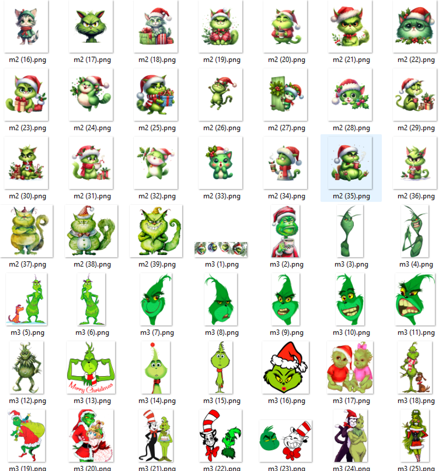 Kit Digital Grinch Natalino Completo Arquivos em Png   6