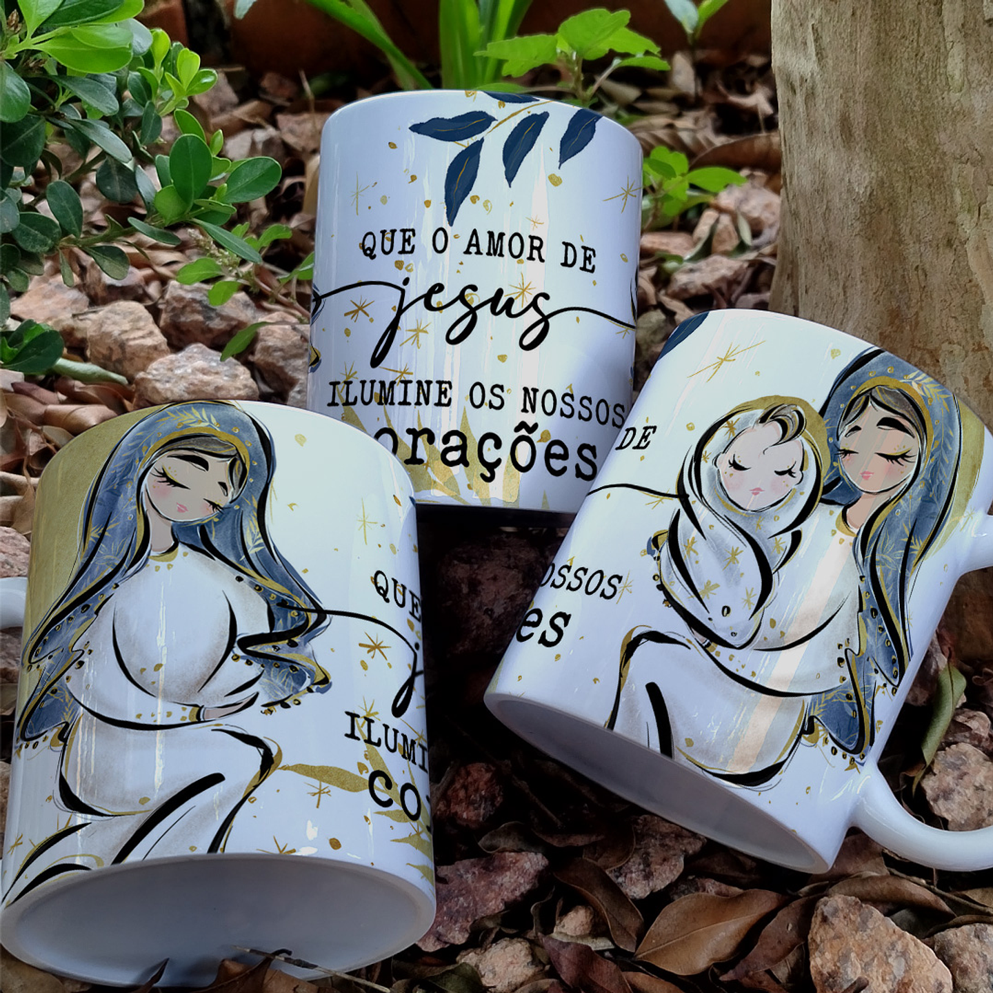 5 Artes para Caneca Natal Arquivo Editável  3