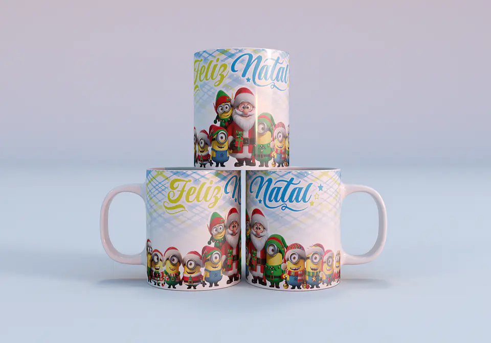 37 Artes para Caneca Natal Personagens Arquivo em Jpg 6