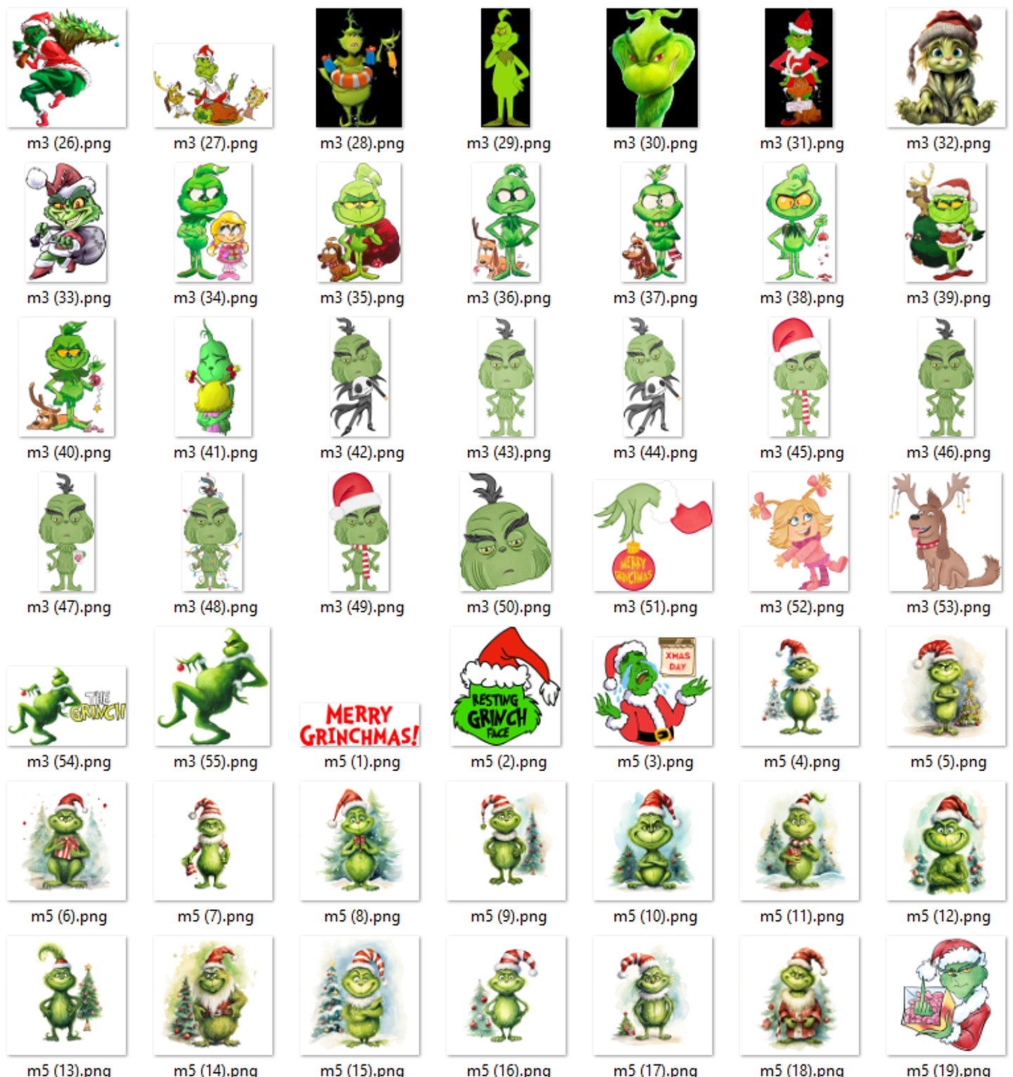 Kit Digital Grinch Natalino Completo Arquivos em Png   7