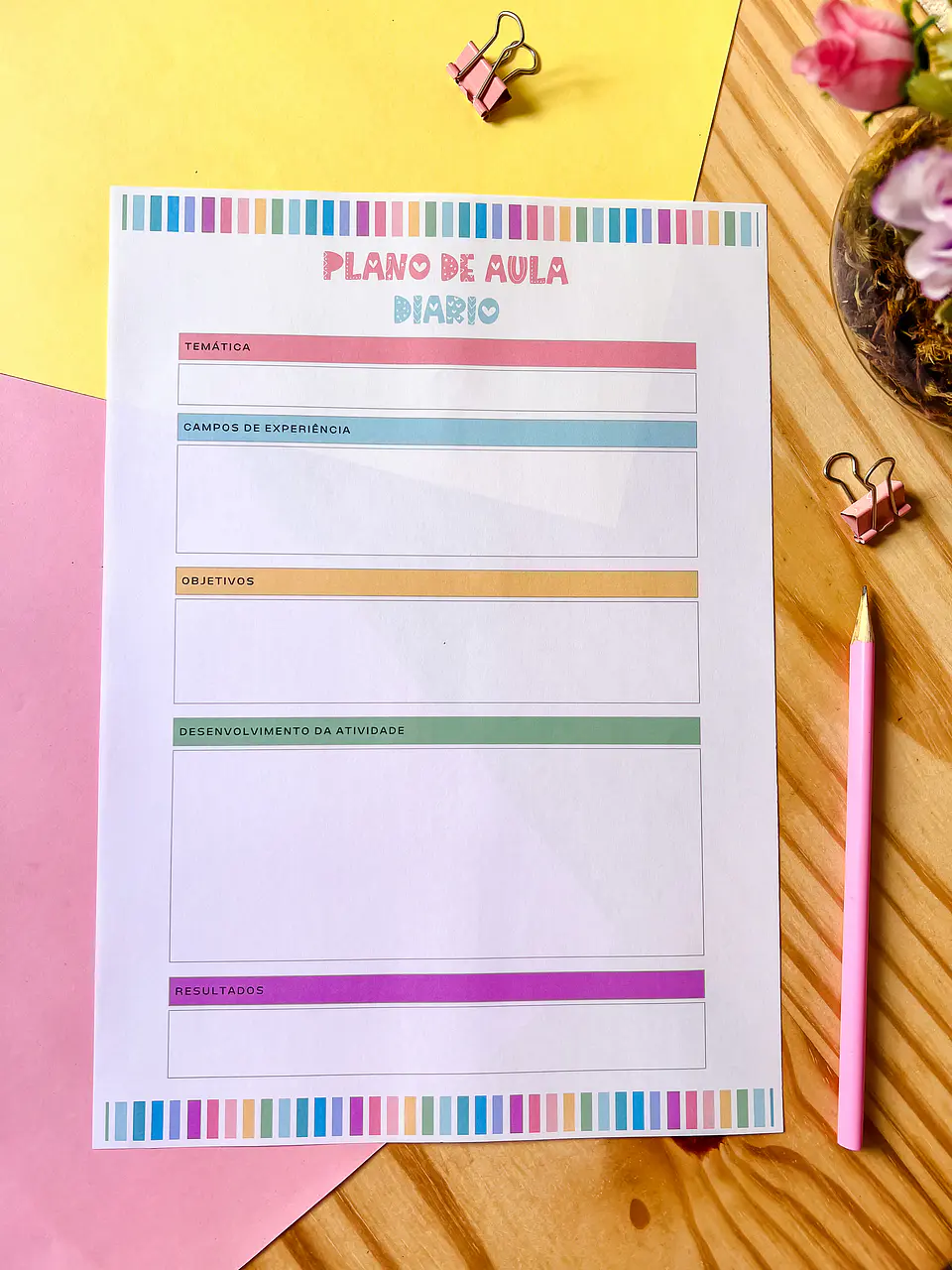 Arquivo Planner Professora A4 2024 em Pdf 7