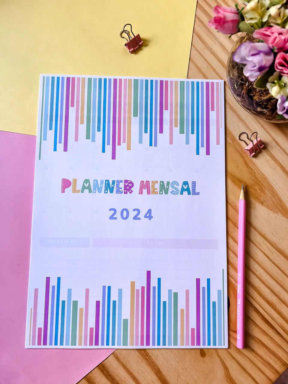 Arquivo Planner Mensal A4 2024 em Pdf 10