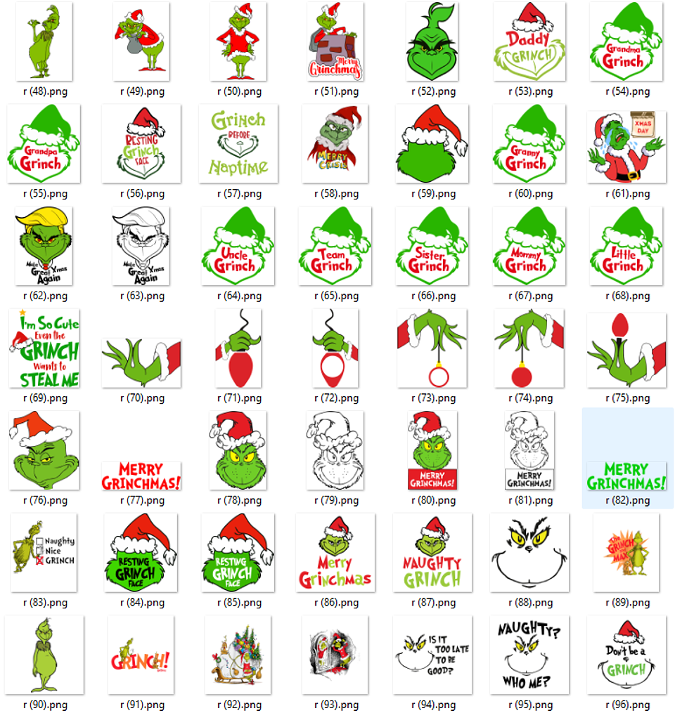 Kit Digital Grinch Natalino Completo Arquivos em Png   11