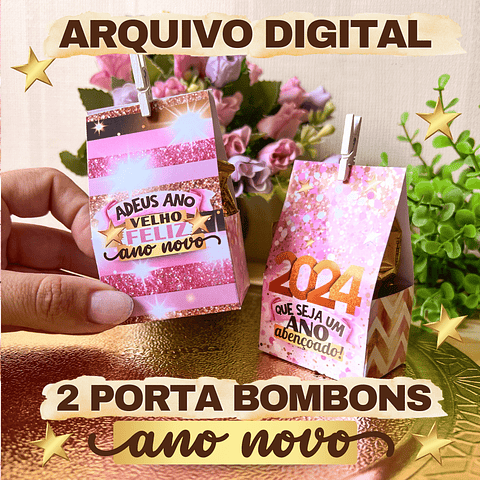 Arquivo Porta Bombom Ano Novo 2024 em Pdf