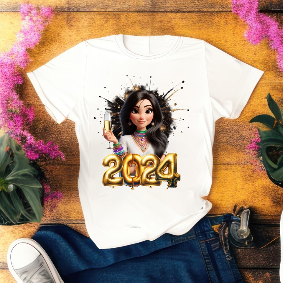 12 Artes para Camisa Mascotinhas Ano Novo 2024 Arquivo em Png 5