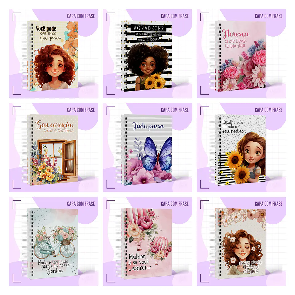 50 Artes para Capas Agendas 2024 Arquivo em Jpg 2