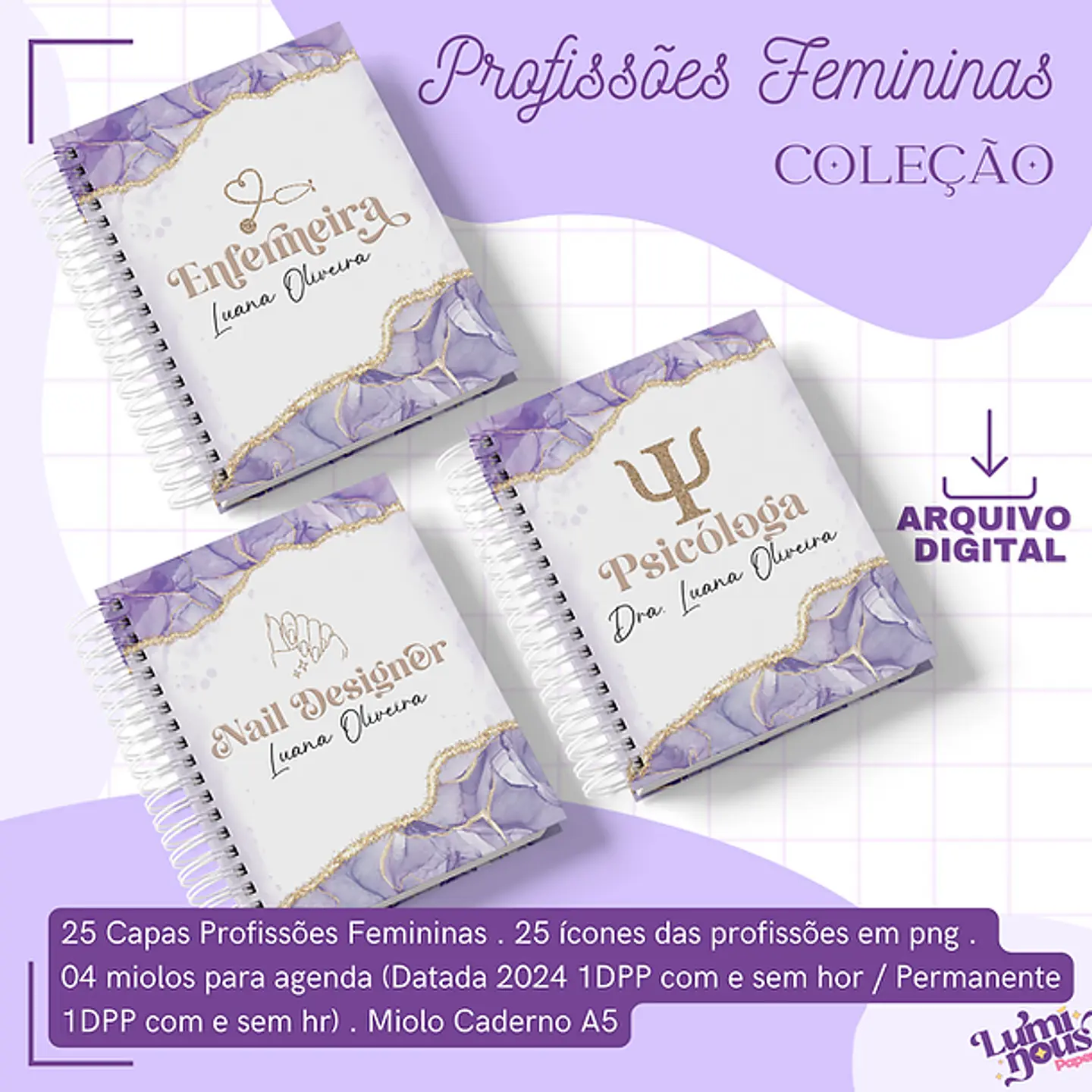 Arquivo Agendas Profissões Femininas 2024 Arquivo em Pdf  1
